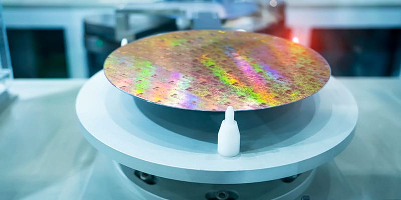 A silicon wafer